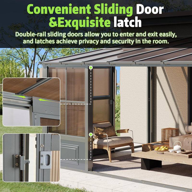 Arlmont & Co. 10 Ft. W X 16 Ft. D Aluminum Gazebo Wayfair